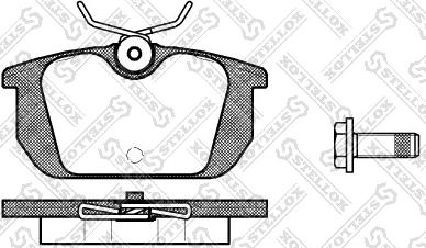 Stellox 242 000-SX - Тормозные колодки, дисковые, комплект unicars.by