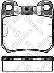 Stellox 250 040-SX - Тормозные колодки, дисковые, комплект unicars.by