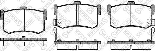 Stellox 253 002-SX - Тормозные колодки, дисковые, комплект unicars.by