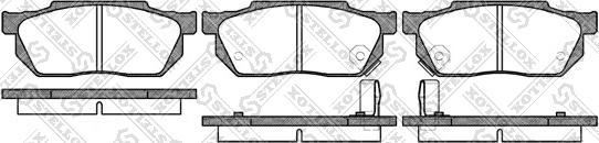 Stellox 204 002-SX - Тормозные колодки, дисковые, комплект unicars.by