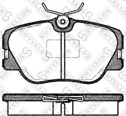 Stellox 200 000B-SX - Тормозные колодки, дисковые, комплект unicars.by