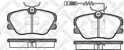 Stellox 200 002B-SX - Тормозные колодки, дисковые, комплект unicars.by