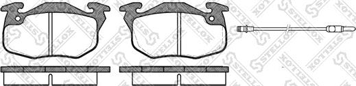 Stellox 203 002-SX - Тормозные колодки, дисковые, комплект unicars.by