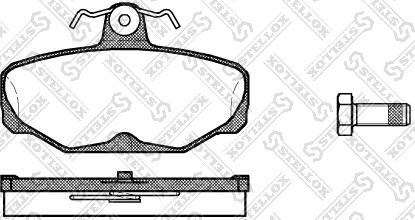 Stellox 216 000-SX - Тормозные колодки, дисковые, комплект unicars.by