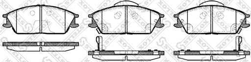 Stellox 235 022L-SX - Тормозные колодки, дисковые, комплект unicars.by