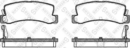 Stellox 225 004-SX - Тормозные колодки, дисковые, комплект unicars.by