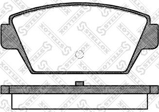 Stellox 226 000-SX - Тормозные колодки, дисковые, комплект unicars.by