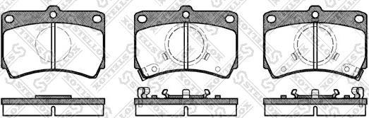 Stellox 223 002-SX - Тормозные колодки, дисковые, комплект unicars.by