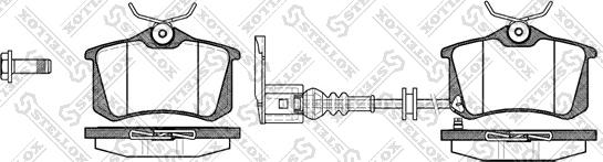 Stellox 274 041-SX - Тормозные колодки, дисковые, комплект unicars.by