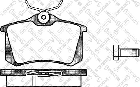 Stellox 274 000B-SX - Тормозные колодки, дисковые, комплект unicars.by