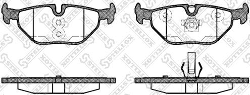 Stellox 276 040BL-SX - Тормозные колодки, дисковые, комплект unicars.by