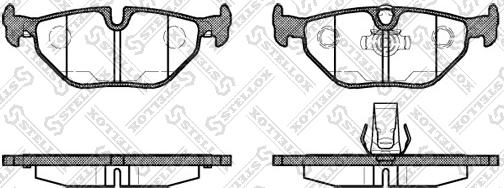 Stellox 276 015B-SX - Тормозные колодки, дисковые, комплект unicars.by