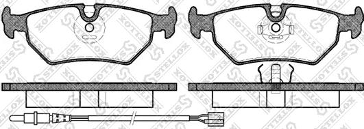 Stellox 276 032B-SX - Тормозные колодки, дисковые, комплект unicars.by