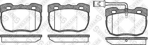 Stellox 278 011-SX - Тормозные колодки, дисковые, комплект unicars.by