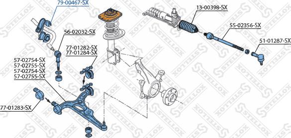 Stellox 79-00467-SX - Втулка стабилизатора unicars.by