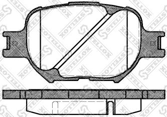 Stellox 753 000-SX - Тормозные колодки, дисковые, комплект unicars.by