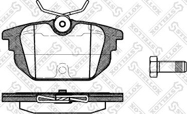 Stellox 703 000-SX - Тормозные колодки, дисковые, комплект unicars.by