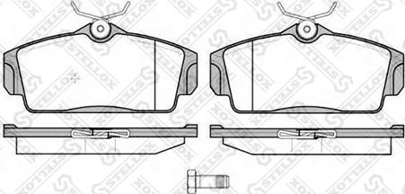 Stellox 715 010B-SX - Тормозные колодки, дисковые, комплект unicars.by