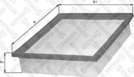 Stellox 71-00936-SX - Воздушный фильтр, двигатель unicars.by