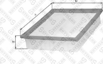 Stellox 71-00517-SX - Воздушный фильтр, двигатель unicars.by