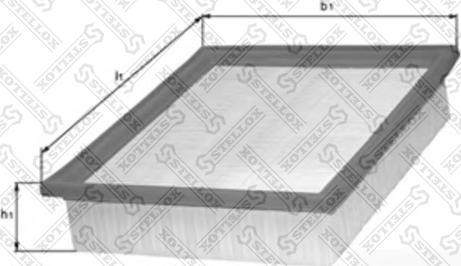 Stellox 71-00613-SX - Воздушный фильтр, двигатель unicars.by