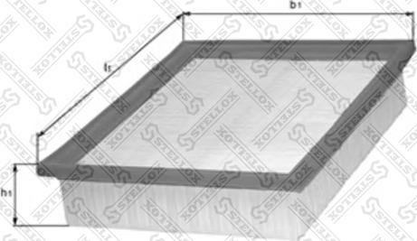 Stellox 71-01030-SX - Воздушный фильтр, двигатель unicars.by