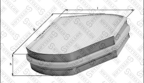 Stellox 71-10037-SX - Фильтр воздуха в салоне unicars.by