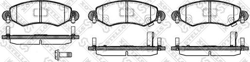 Stellox 713 012-SX - Тормозные колодки, дисковые, комплект unicars.by