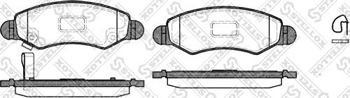 Stellox 713 021-SX - Тормозные колодки, дисковые, комплект unicars.by