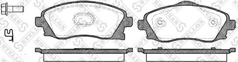 Stellox 785 002B-SX - Тормозные колодки, дисковые, комплект unicars.by