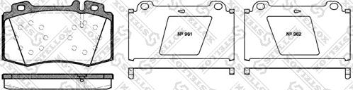 Stellox 780 000B-SX - Тормозные колодки, дисковые, комплект unicars.by