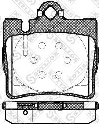 Stellox 781 000B-SX - Тормозные колодки, дисковые, комплект unicars.by