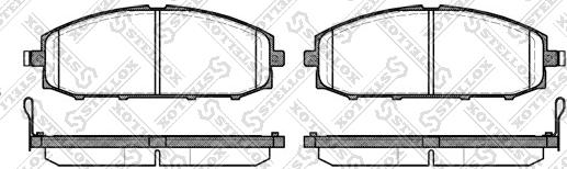 Stellox 722 004-SX - Тормозные колодки, дисковые, комплект unicars.by