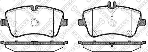 Stellox 779 000B-SX - Тормозные колодки, дисковые, комплект unicars.by