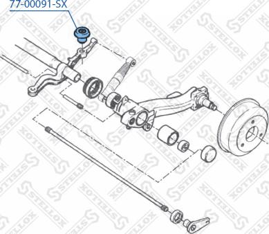 Stellox 77-00091-SX - Сайлентблок, рычаг подвески колеса unicars.by