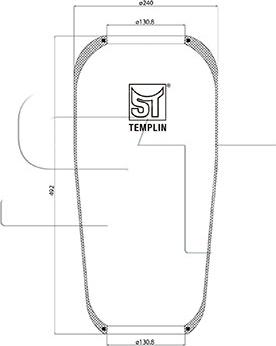 ST-Templin 04.060.6006.400 - Кожух пневматической рессоры unicars.by