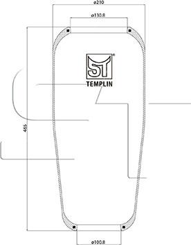 ST-Templin 04.060.6006.500 - Кожух пневматической рессоры unicars.by