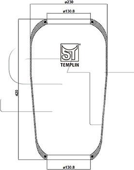 ST-Templin 04.060.6006.520 - Кожух пневматической рессоры unicars.by