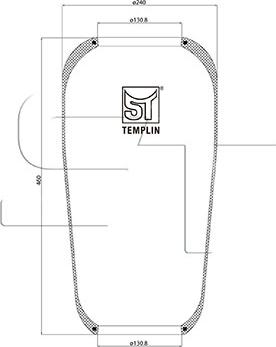 ST-Templin 04.060.6006.620 - Кожух пневматической рессоры unicars.by