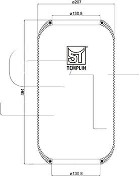 ST-Templin 04.060.6006.110 - Кожух пневматической рессоры unicars.by