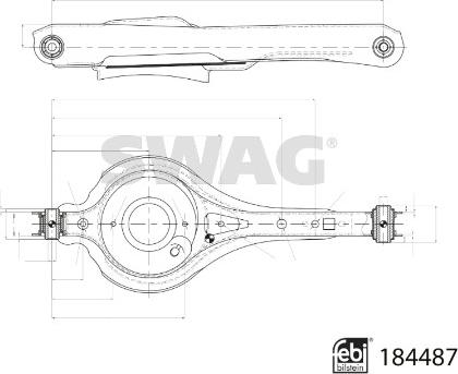 Swag 33 10 9399 - Рычаг подвески колеса unicars.by