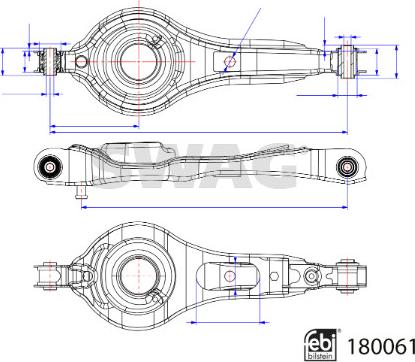 Swag 33 10 6369 - Рычаг подвески колеса unicars.by