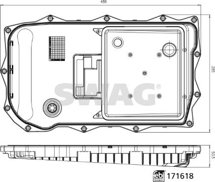 Swag 33 10 0984 - Гидрофильтр, автоматическая коробка передач unicars.by