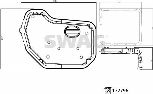 Swag 33 10 1492 - Гидрофильтр, автоматическая коробка передач unicars.by