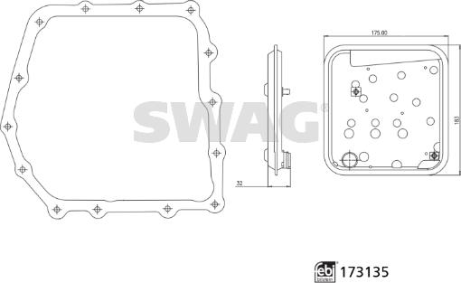 Swag 33 10 1640 - Гидрофильтр, автоматическая коробка передач unicars.by