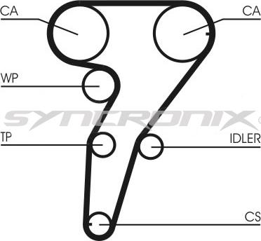 SYNCRONIX SY0947N - Зубчатый ремень ГРМ unicars.by