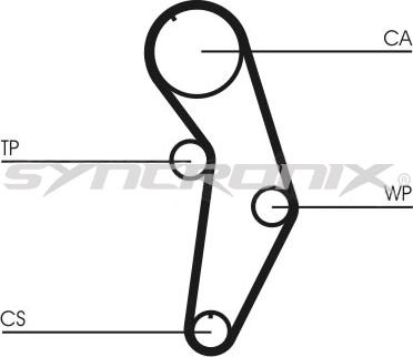 SYNCRONIX SY0908N - Зубчатый ремень ГРМ unicars.by