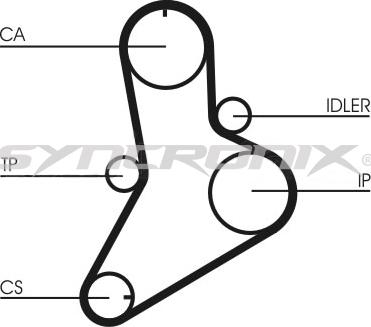 SYNCRONIX SY110989 - Комплект зубчатого ремня ГРМ unicars.by