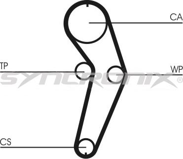 SYNCRONIX SY210988PE - Водяной насос + комплект зубчатого ремня ГРМ unicars.by