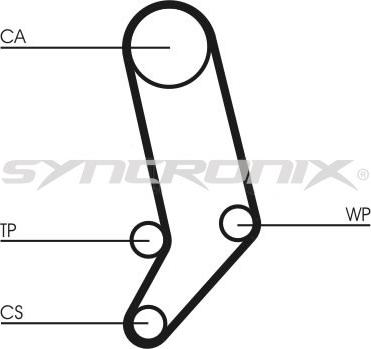 SYNCRONIX SY0939N - Зубчатый ремень ГРМ unicars.by